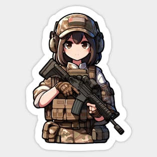 Tactical Girl Sticker